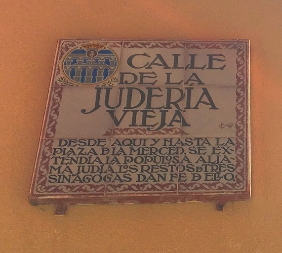 Calle de la Judería en Segovia
